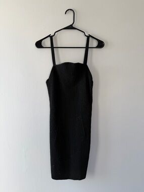 NA-KD Ribbed Midi Body Con Dress